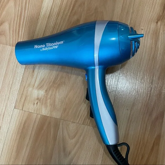 BaBylissPRO Nano Titanium Hair Dryer Blue - Picture 4 of 8